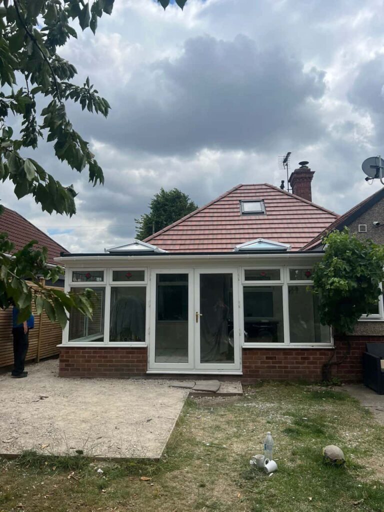 This is a photo of a hipped roof on a bungalow that has just had roof repairs carried out. Works carried out by Bexleyheath Roofing Repairs